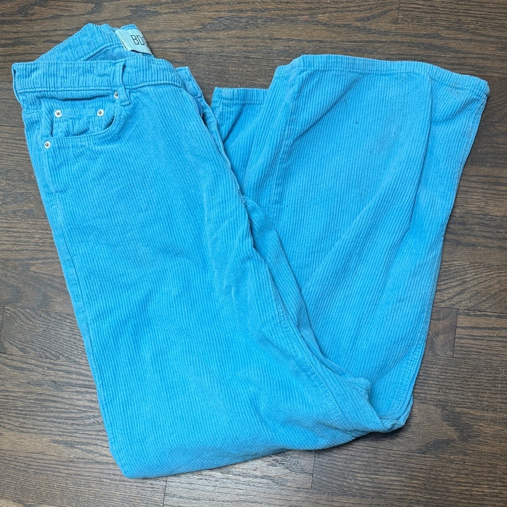 Blue corduroy pants size 27 woman's - Picture 2 of 3